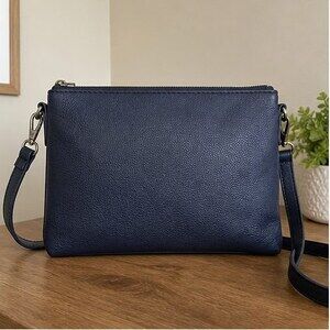 Stone Saffiano Crossbody Bag